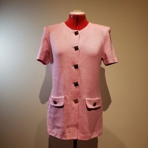 NWOT St. JOHN Knitted Short Sleeves Top